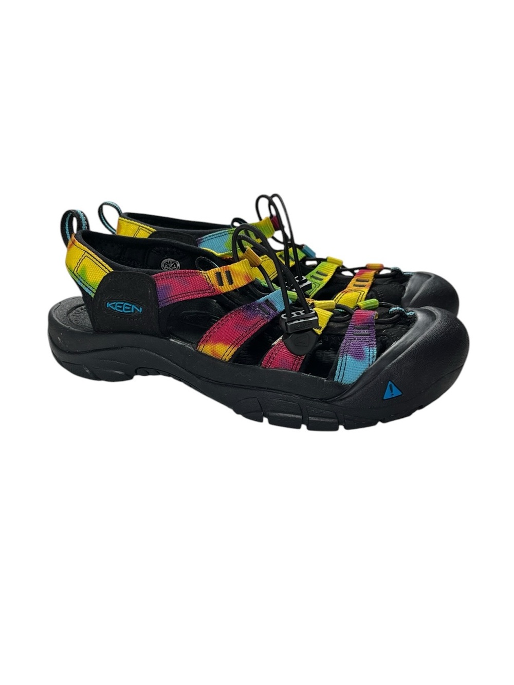 Keen Women’s Newport Retro Tie Dye Hiking Sandals Bungee Cinch Size 7.5 M Hippie